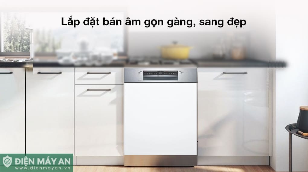 Máy rửa bát bán âm Bosch Serie 4 SMI4HCS48E